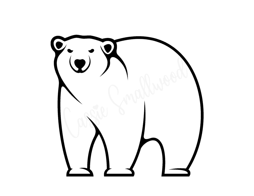 bear template printable