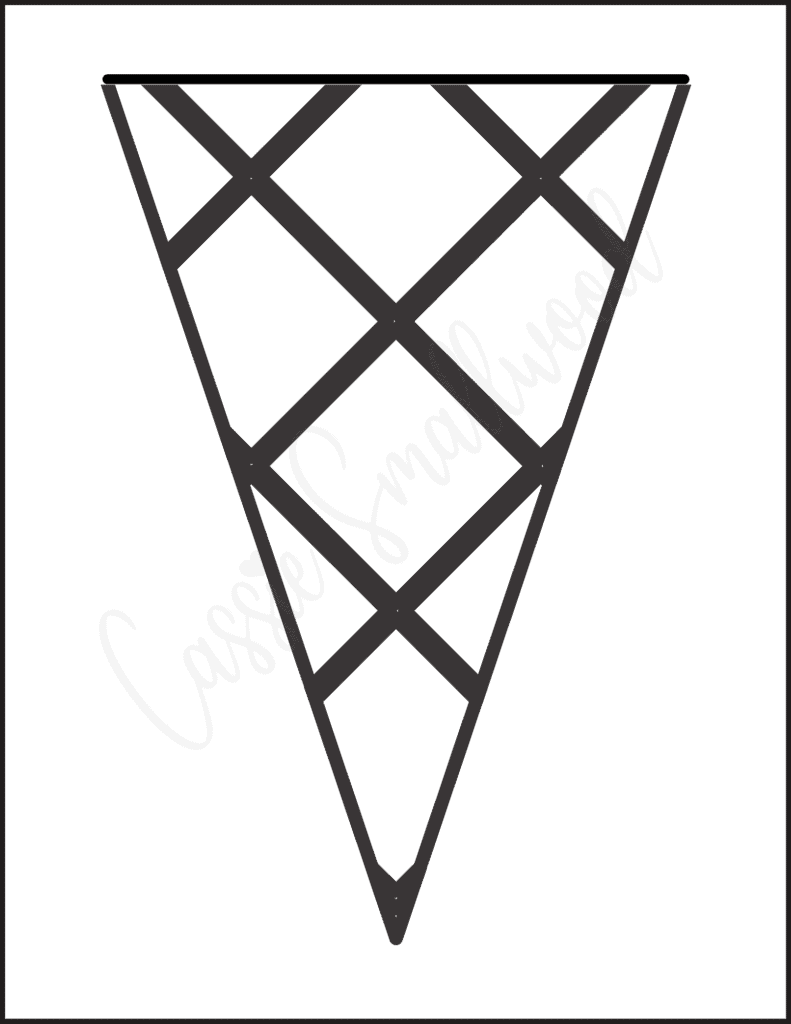 ice cream cone template printable free