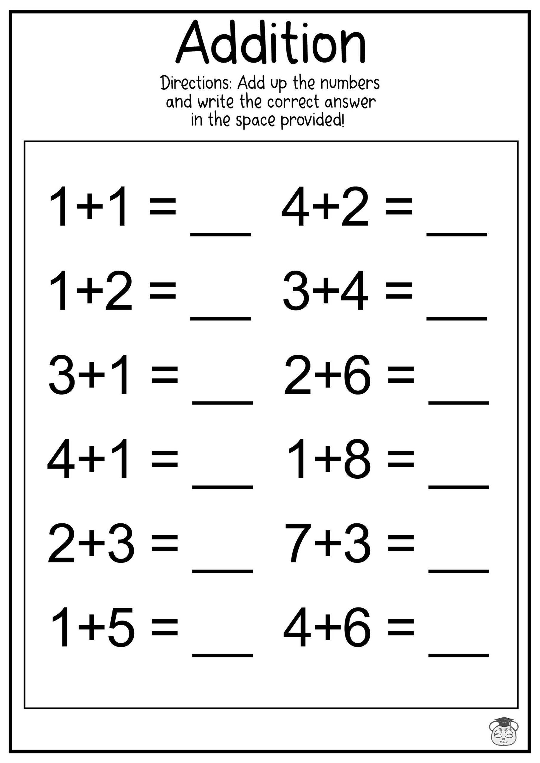 10 Printable Addition Math Worksheets Addition Practice Using Single Two And Three Digit Numbers ages 4 7 KG1 To Grade 2 Etsy 10 Printable Addition Math Worksheets Addition Practice Using Single Two And Three Digit Numbers ages 4 7 KG1 To Grade 2 Etsy