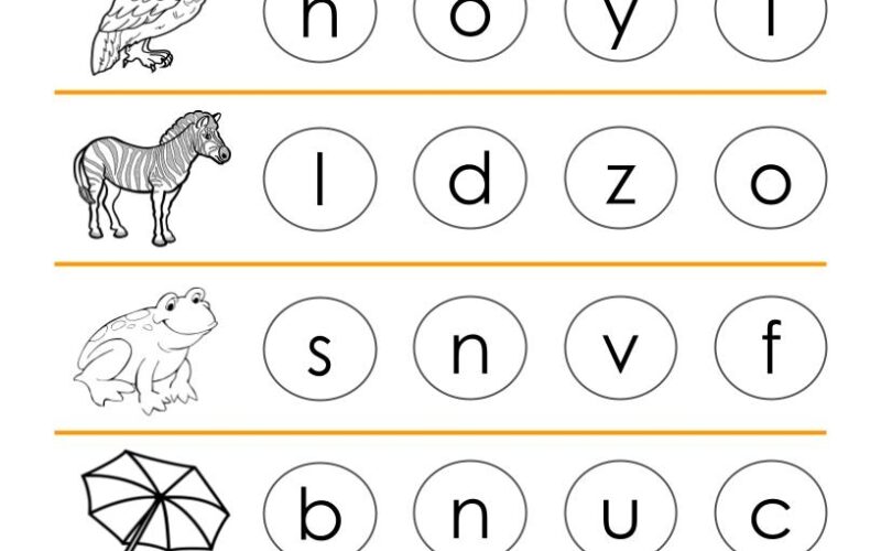 10 Printable Beginning Letters Worksheets For Kindergarten Preschool Homeschool Made By Teachers
