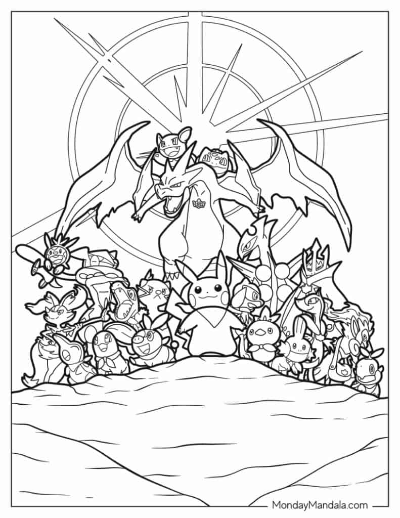 printable pokemon coloring sheets