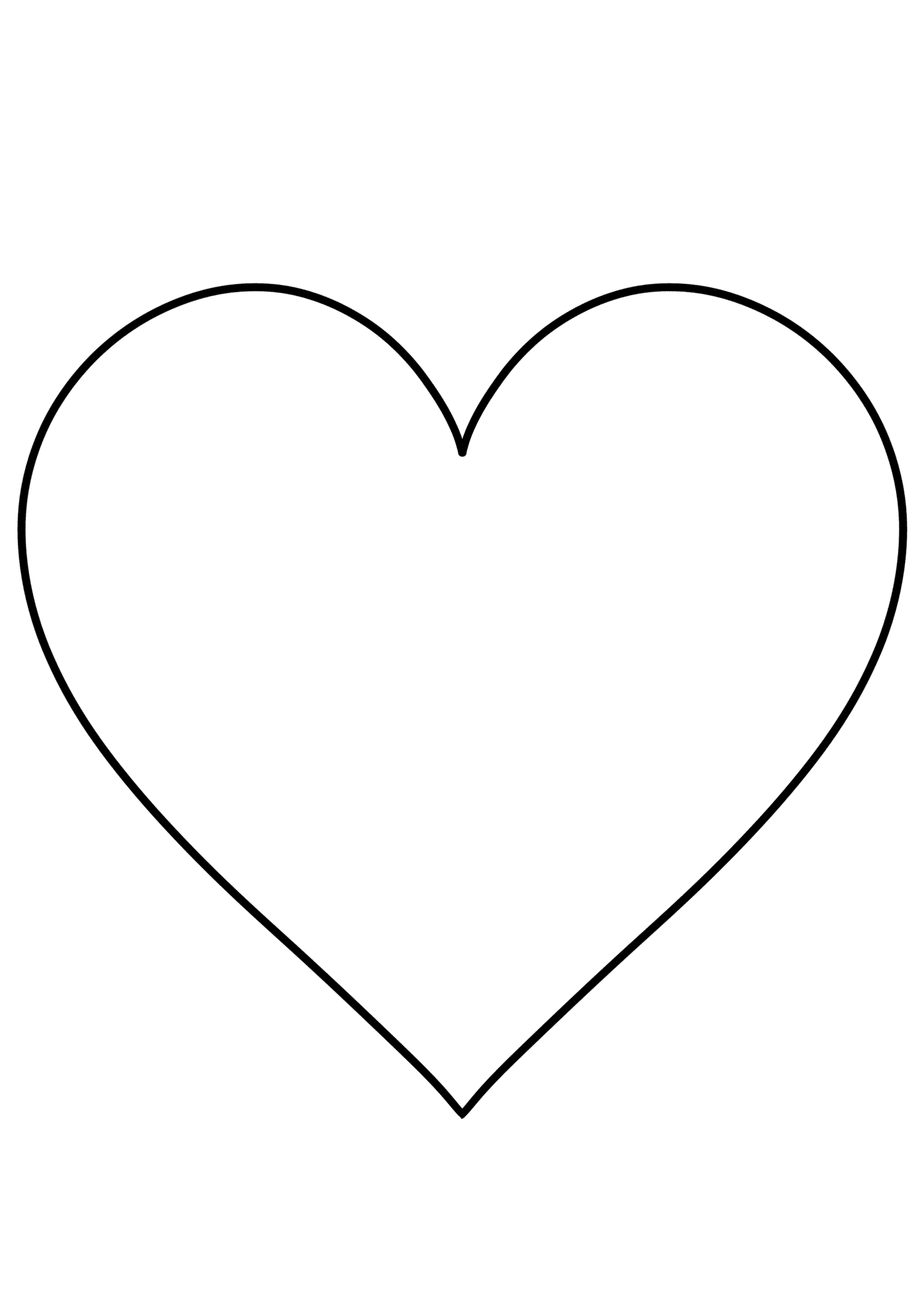 template heart shape printable