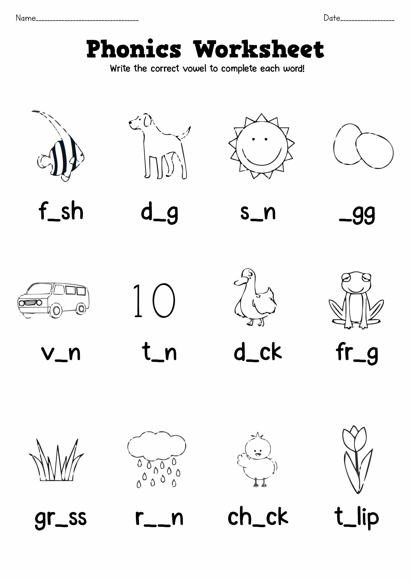 14 Free Printable Phonics Worksheets First Grade Free PDF At Worksheeto 14 Free Printable Phonics Worksheets First Grade Free PDF At Worksheeto