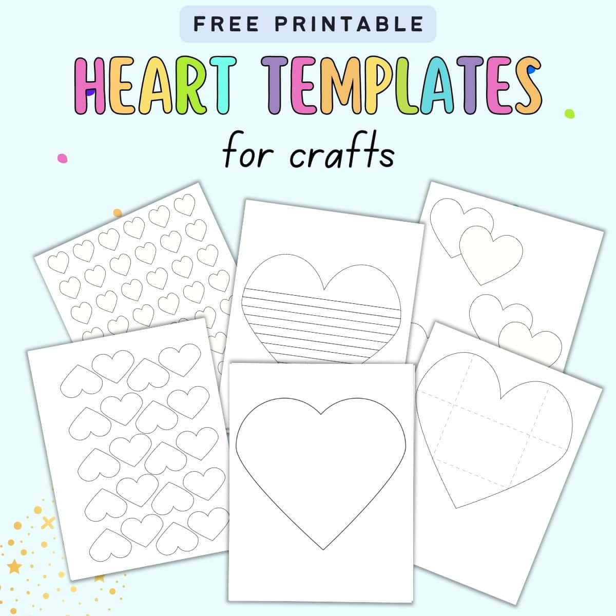 free printable heart shape templates free printable heart shape templates
