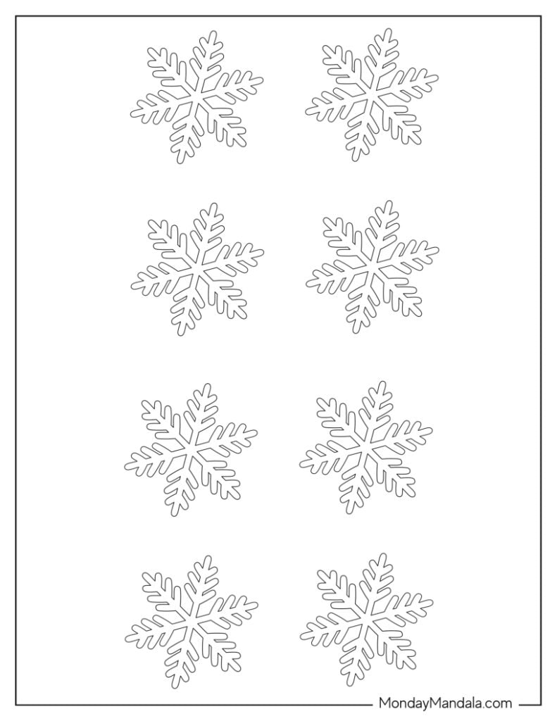150 Paper Snowflake Templates Free PDF Printables 150 Paper Snowflake Templates Free PDF Printables