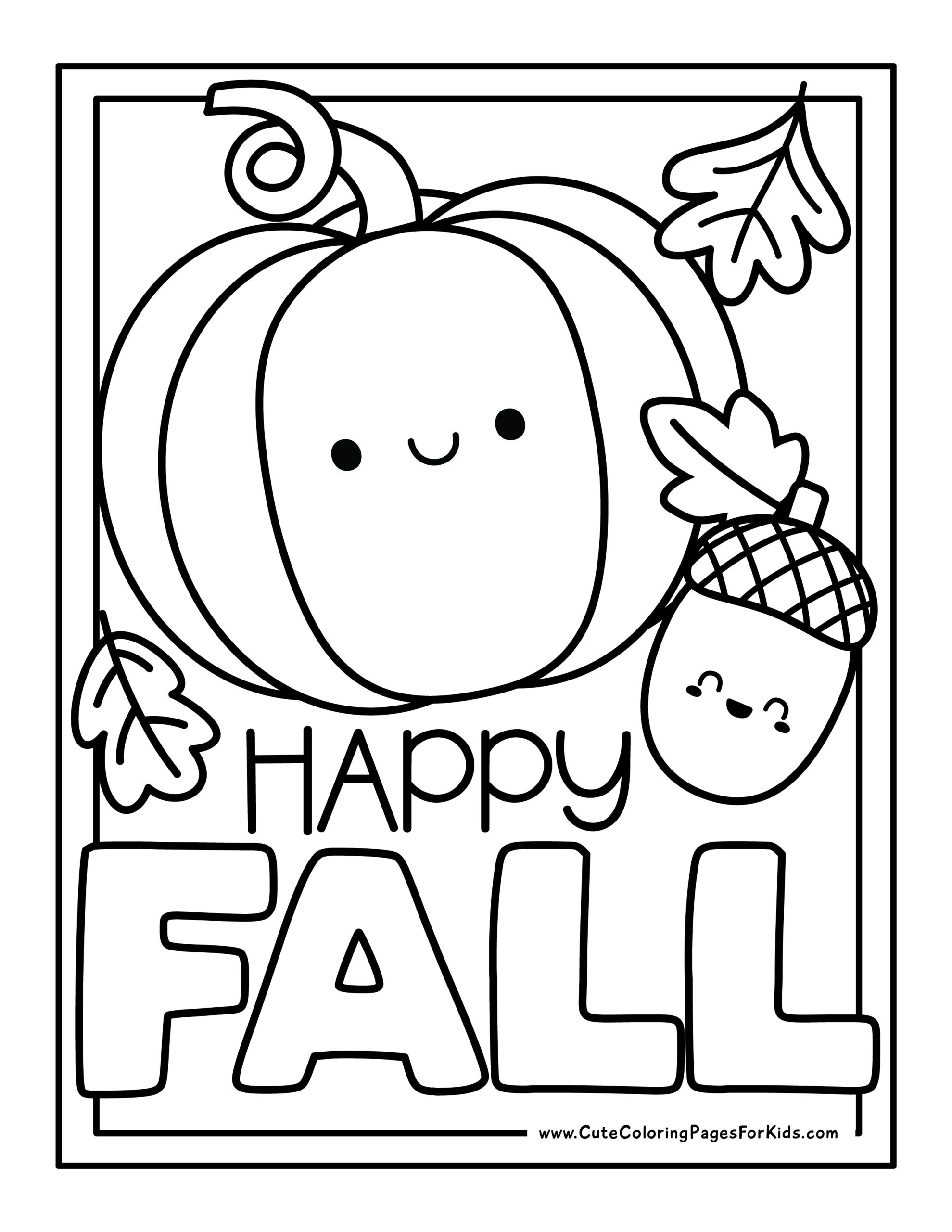 fall color sheets printable