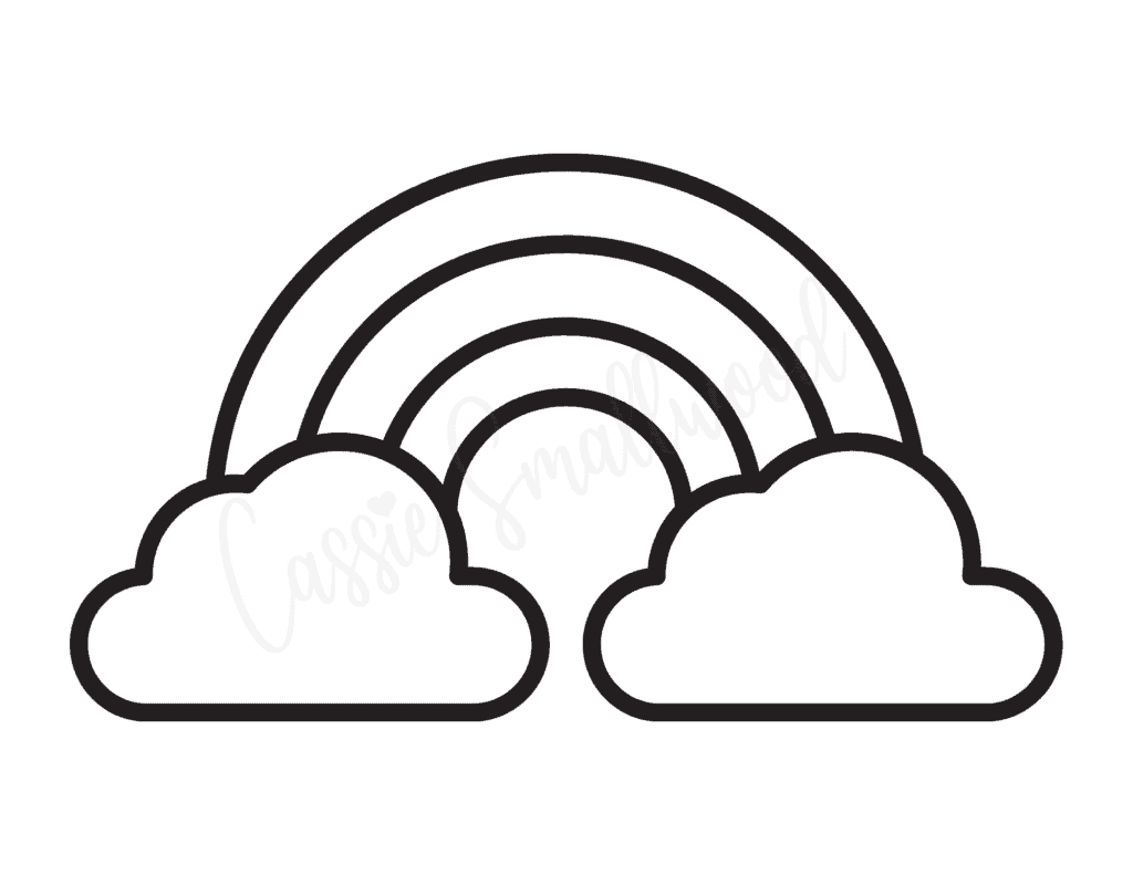 printable rainbow template printable rainbow template