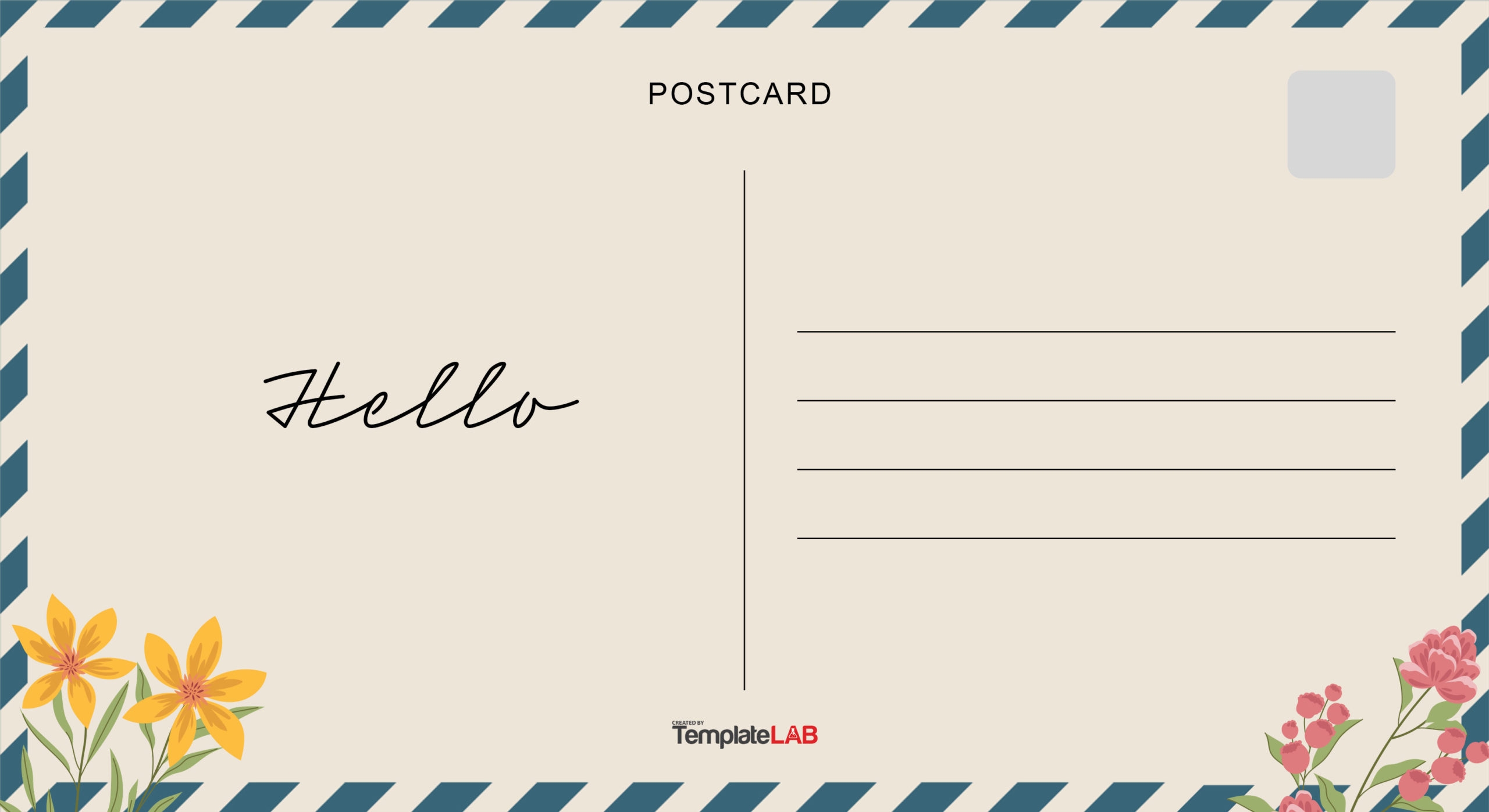 printable postcard template printable postcard template