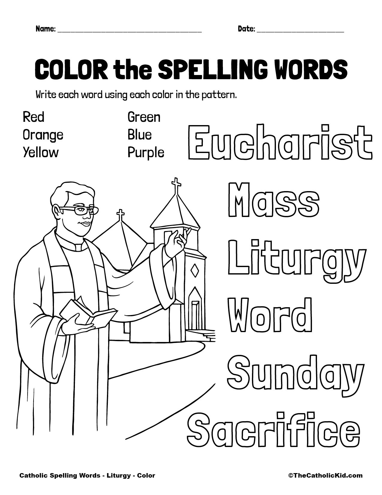 1st Grade Catholic Worksheets TheCatholicKid