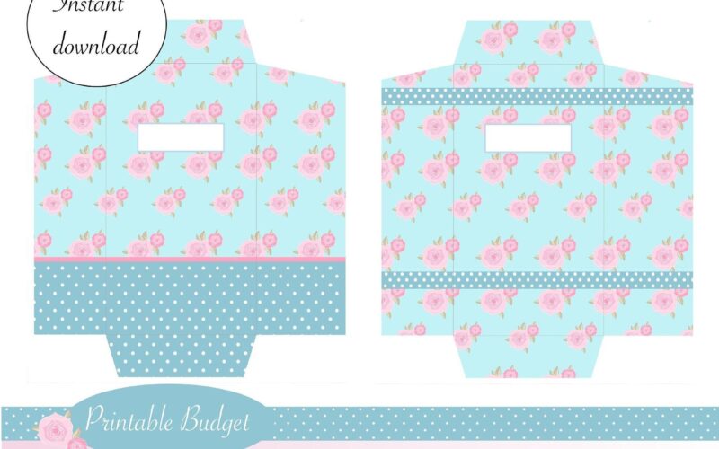 2 CASH ENVELOPES Printable Financial Planning Or Money Gifts Dave Ramsey Inspired Shabby Chic Instant Download Etsy