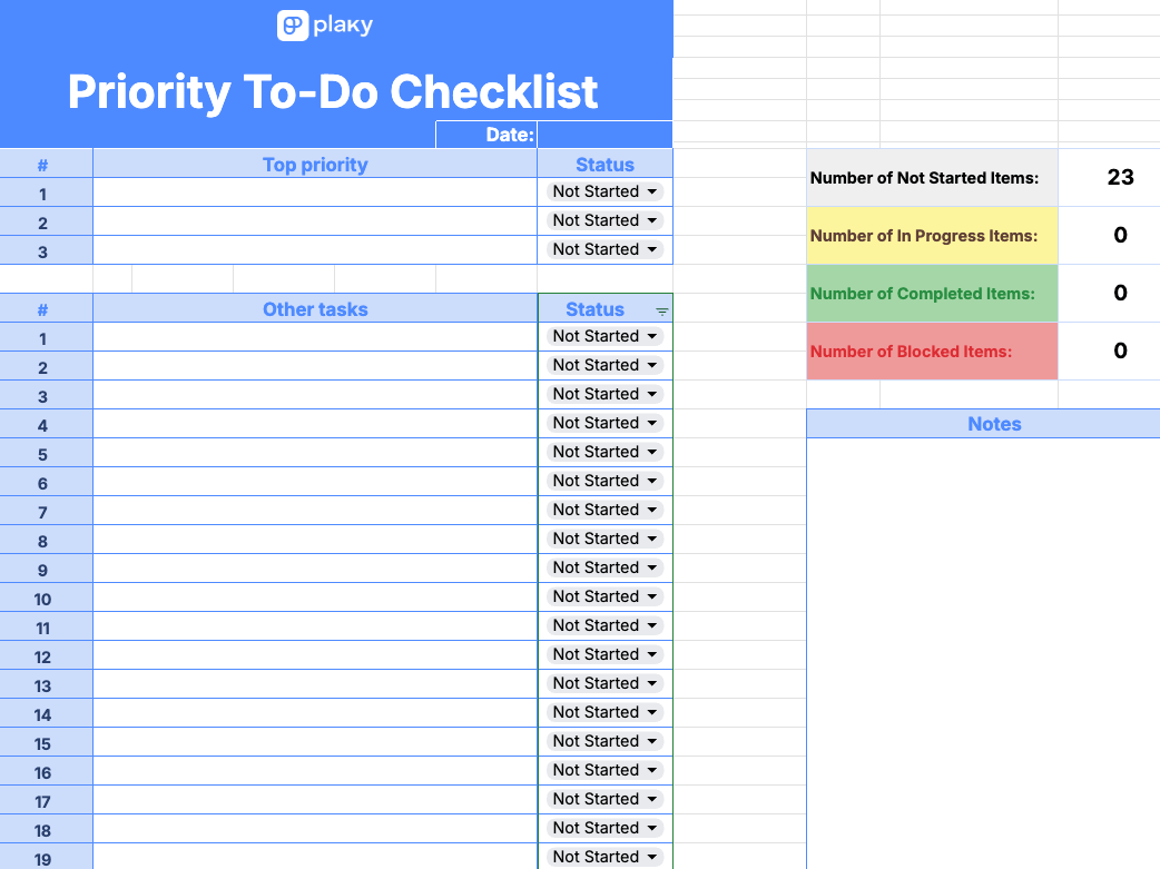 excel spreadsheet printable todo list template word