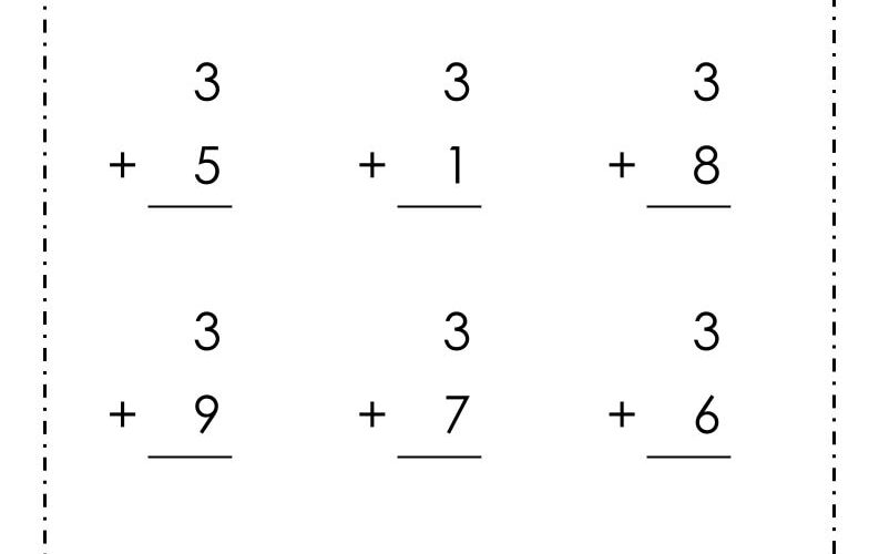 20 Printable Addition Worksheets Numbers 1 10 For Preschool Kindergarten 1st Grade Homeschool Math Etsy