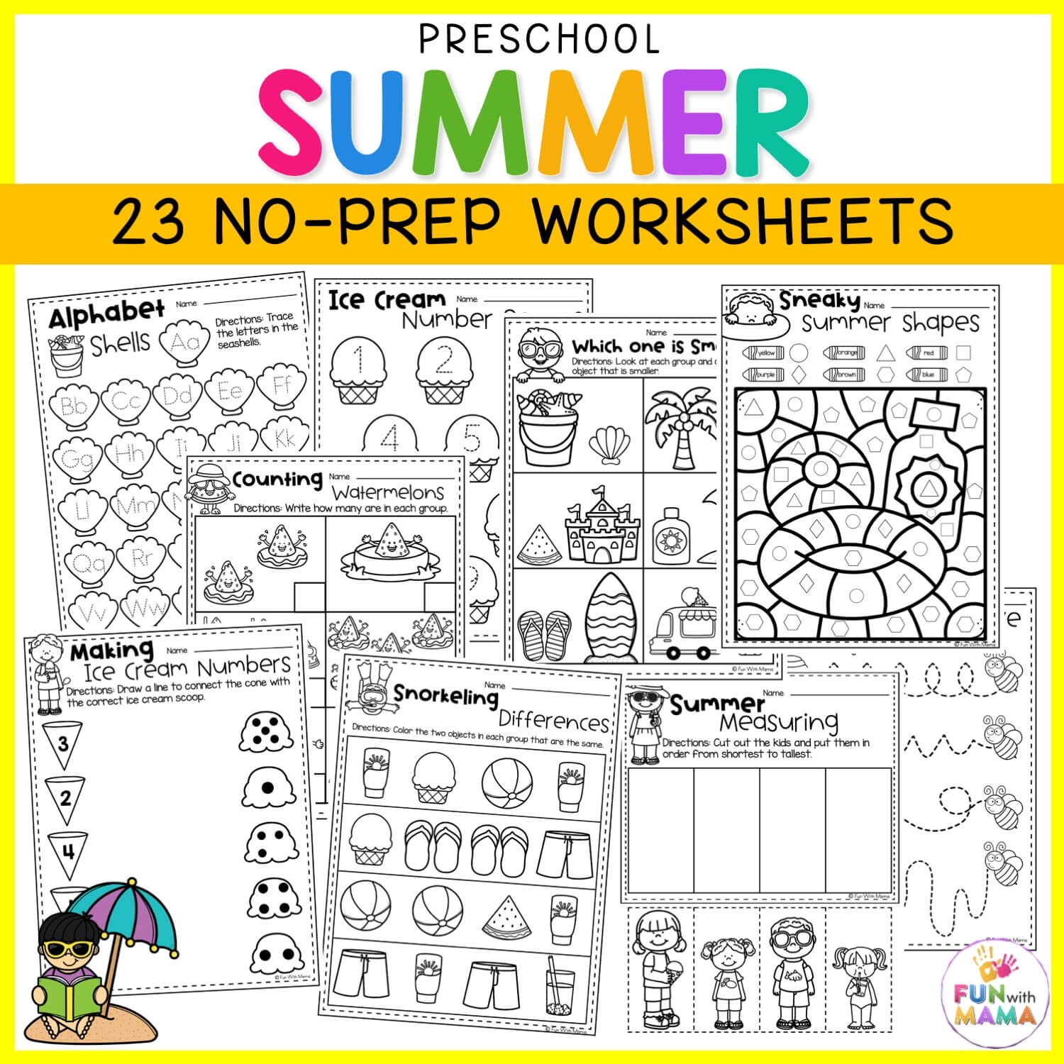 free printable summer worksheets