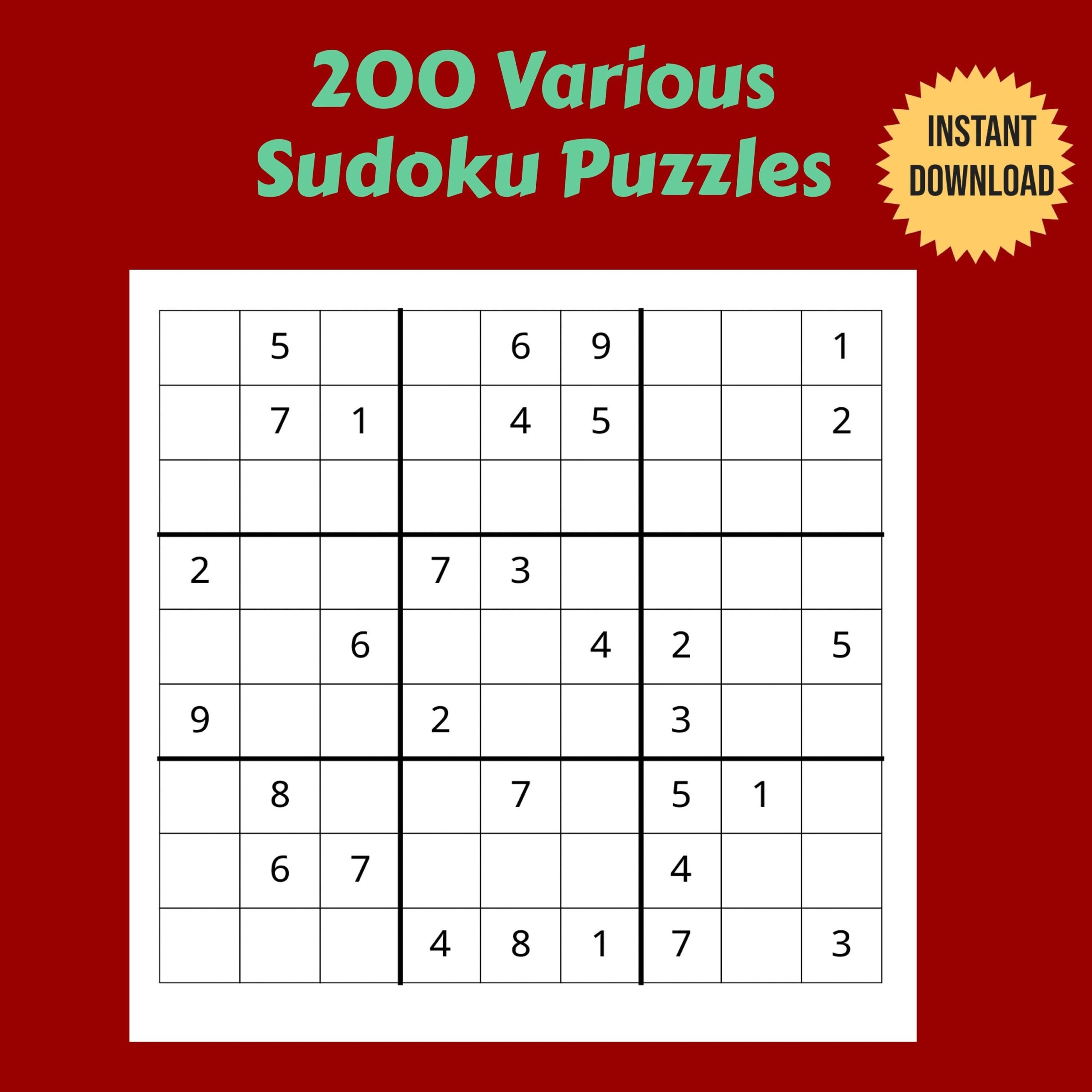 printable sudoku sheets