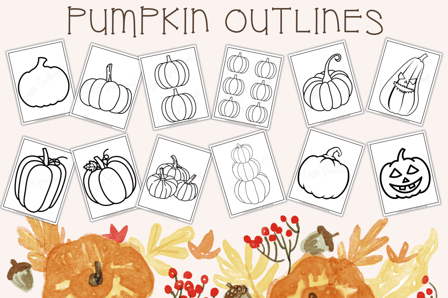 simple pumpkin templates free printable