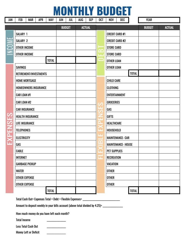free printable budget worksheets pdf free printable budget worksheets pdf