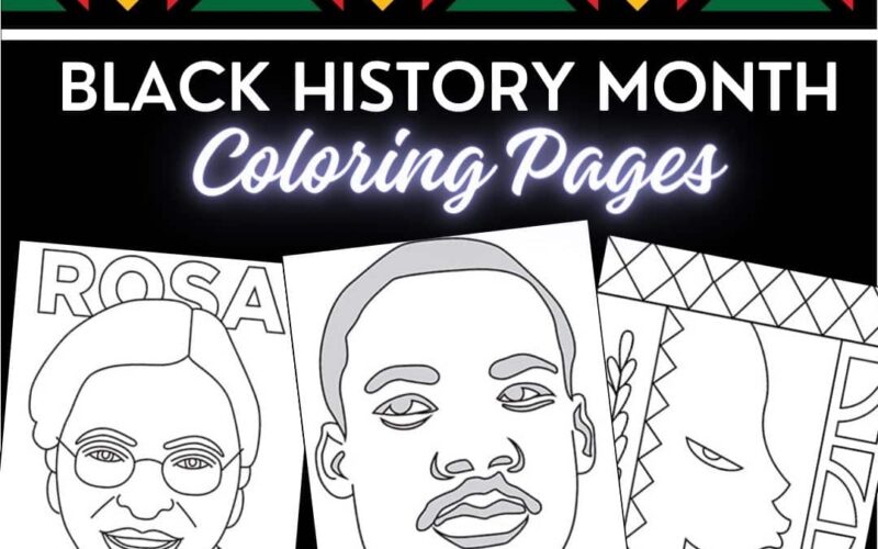 25 Black History Month Coloring Pages Printable PDF Sheets Art Projects For Kids