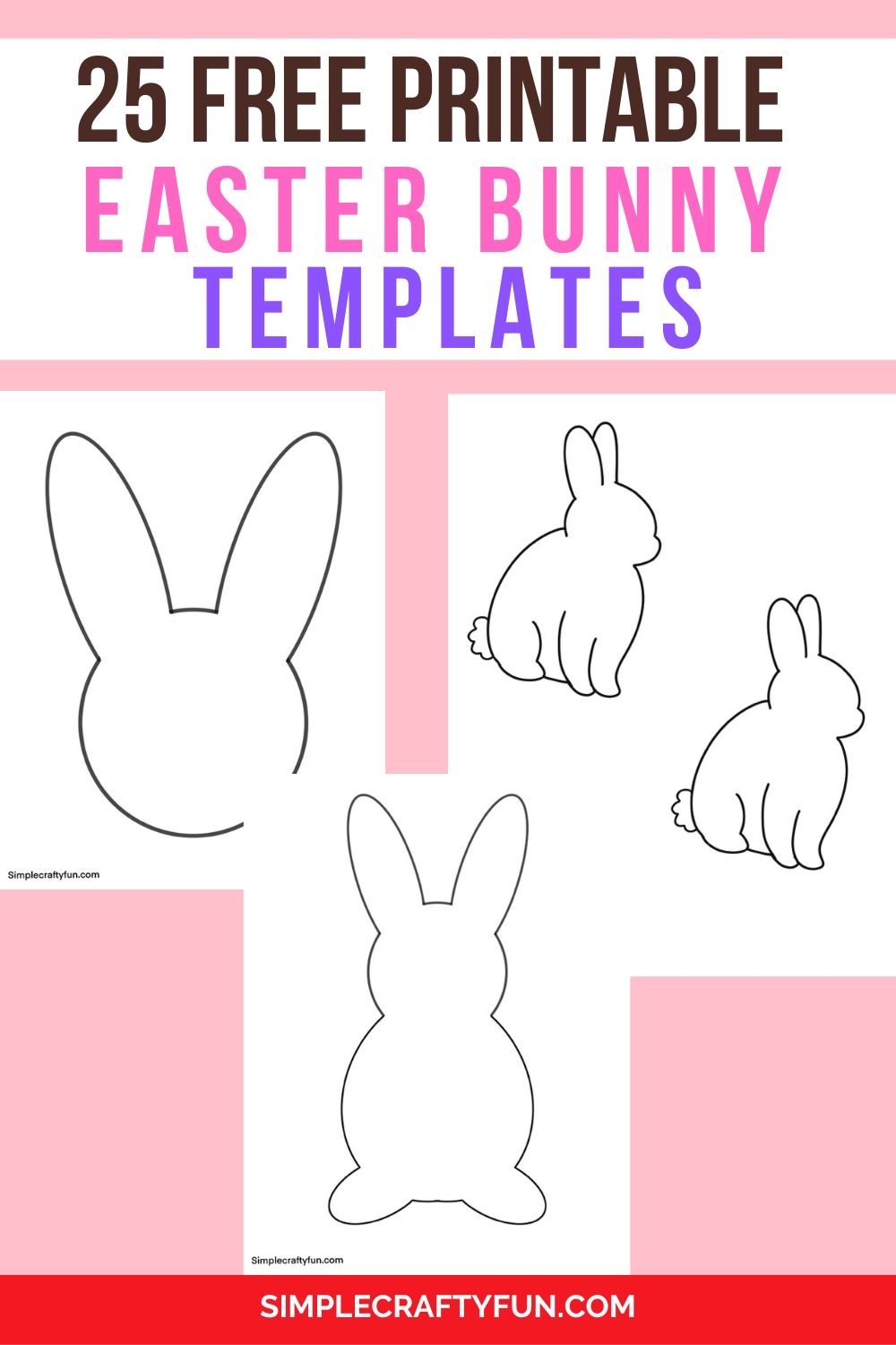 25 Free Printable Easter Bunny Template 25 Free Printable Easter Bunny Template