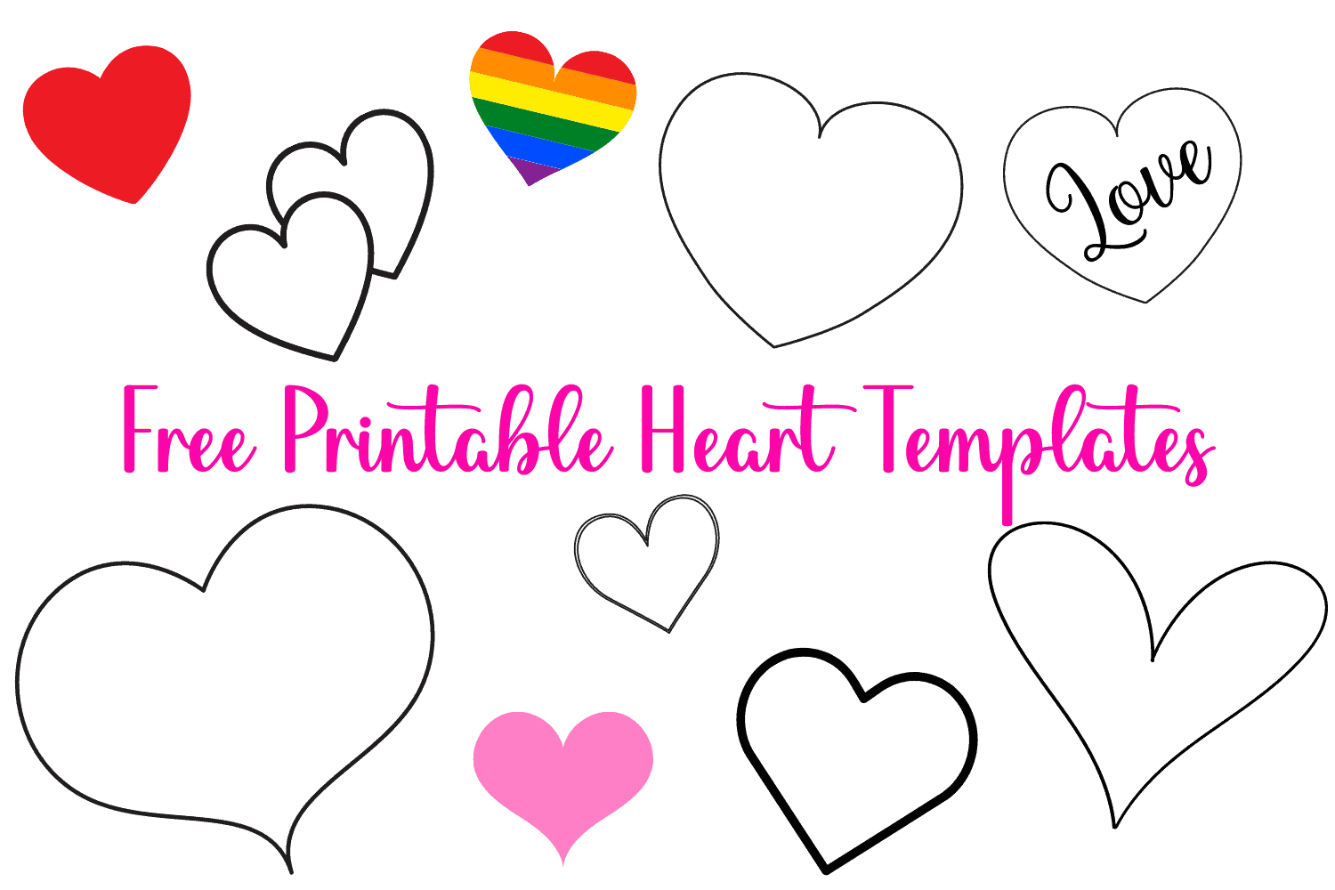 25 FREE Printable Heart Templates Small To Large Sizes Cassie Smallwood 25 FREE Printable Heart Templates Small To Large Sizes Cassie Smallwood