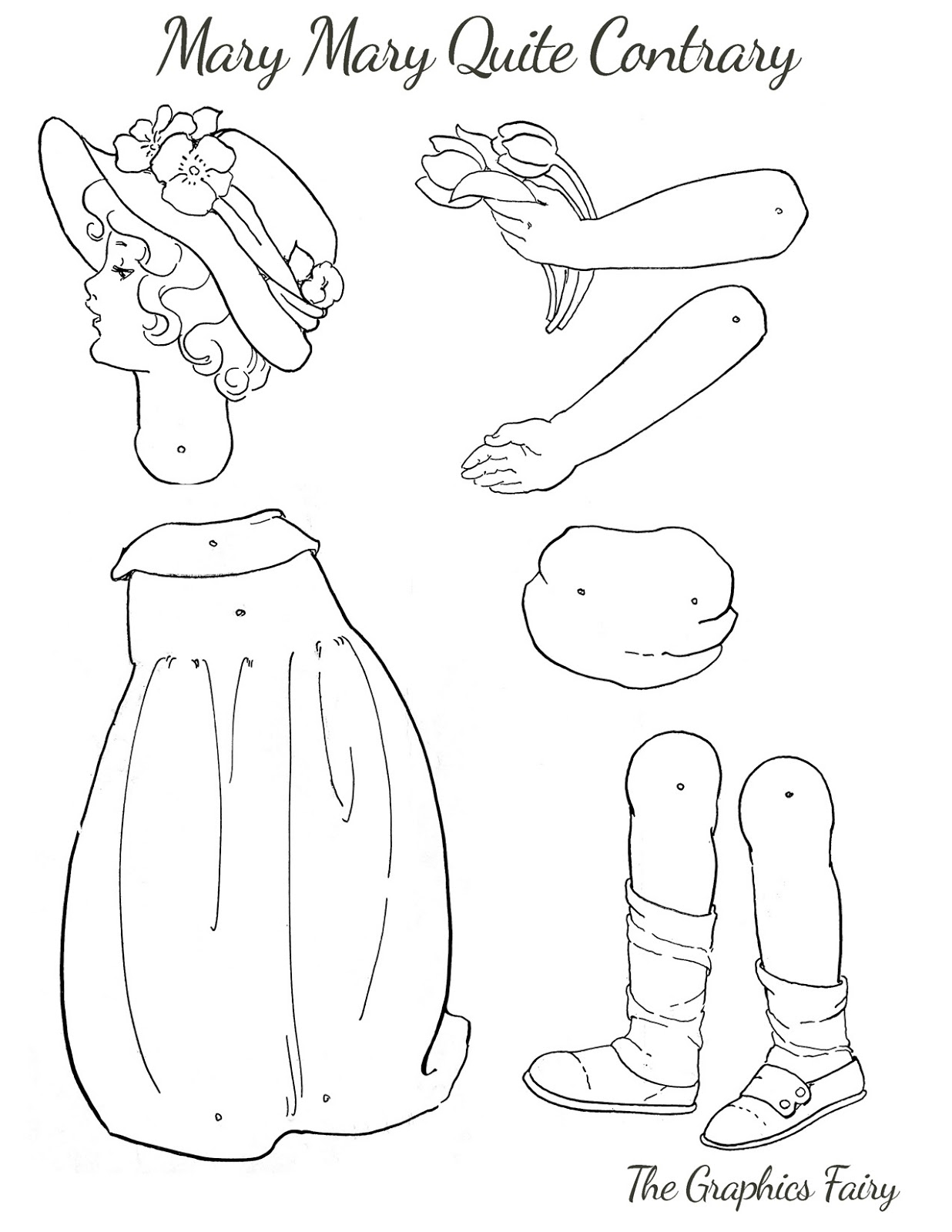 printable cut out paper doll template