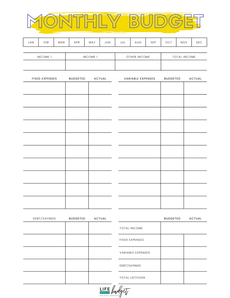27 Free Printable Budget Templates To Use In 2024 