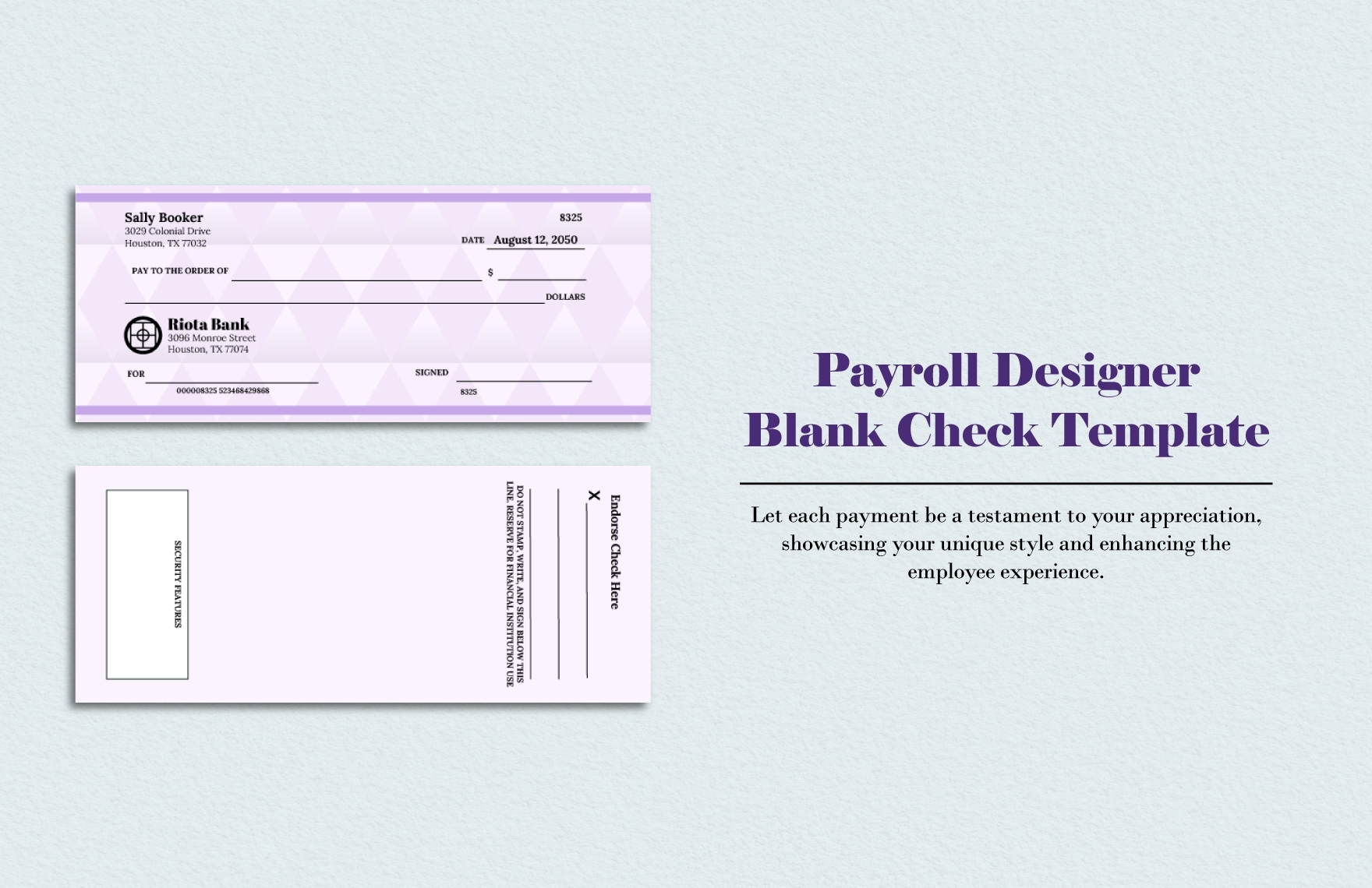 28 Blank Check Template DOC PSD PDF Vector Formats