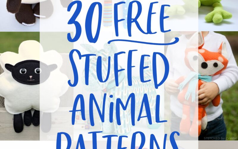 30 FREE Stuffed Animal Patterns With Tutorials To Bring To Life