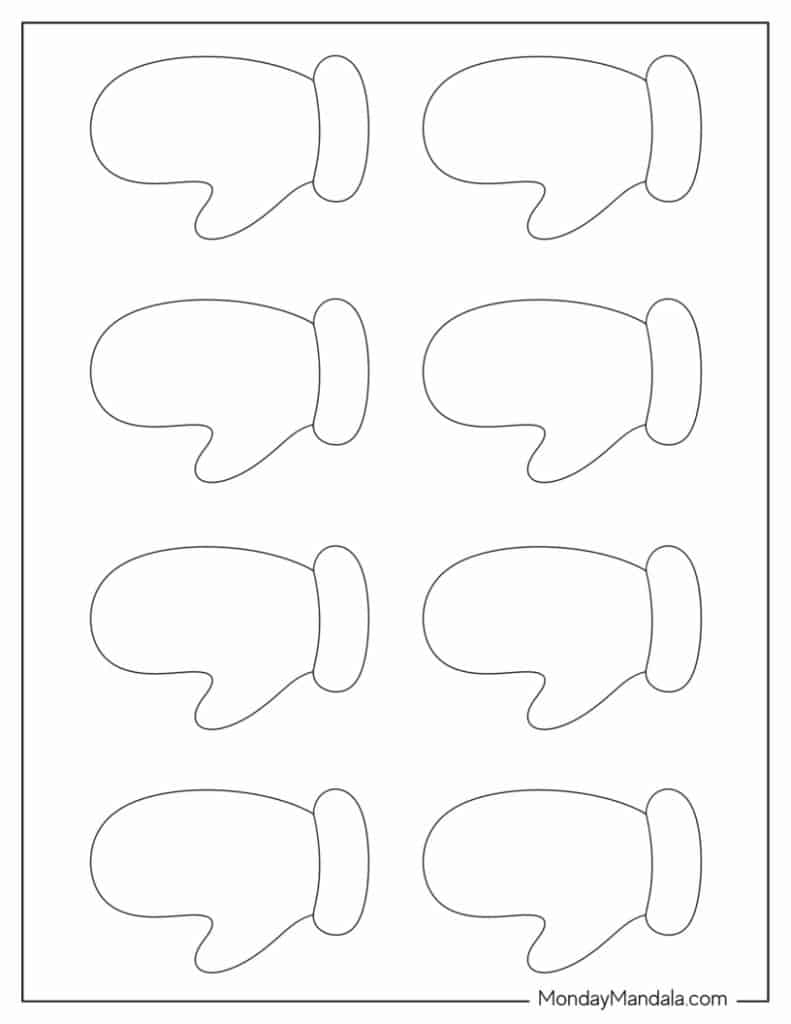 mitten template free printable mitten template free printable