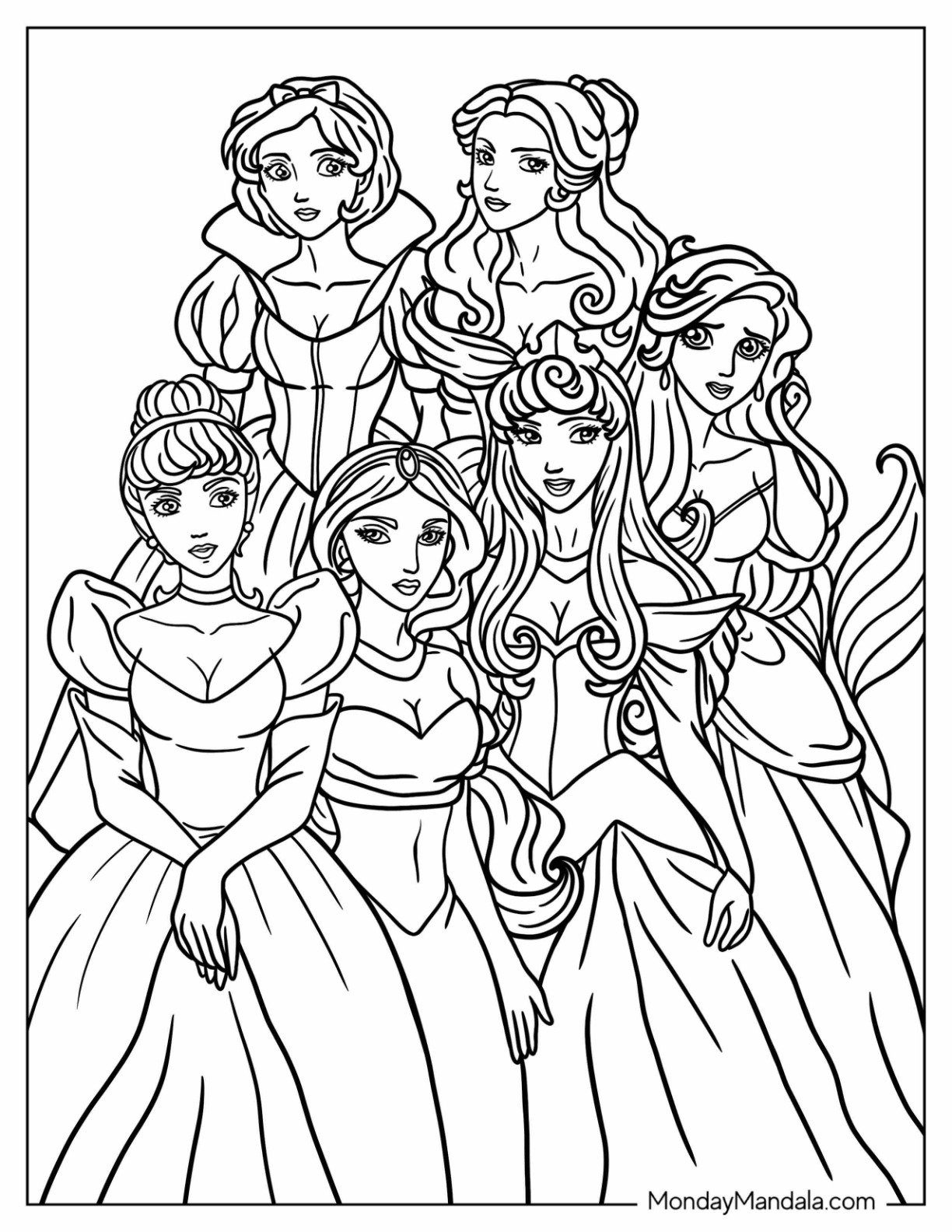 princess coloring sheets free printable princess coloring sheets free printable