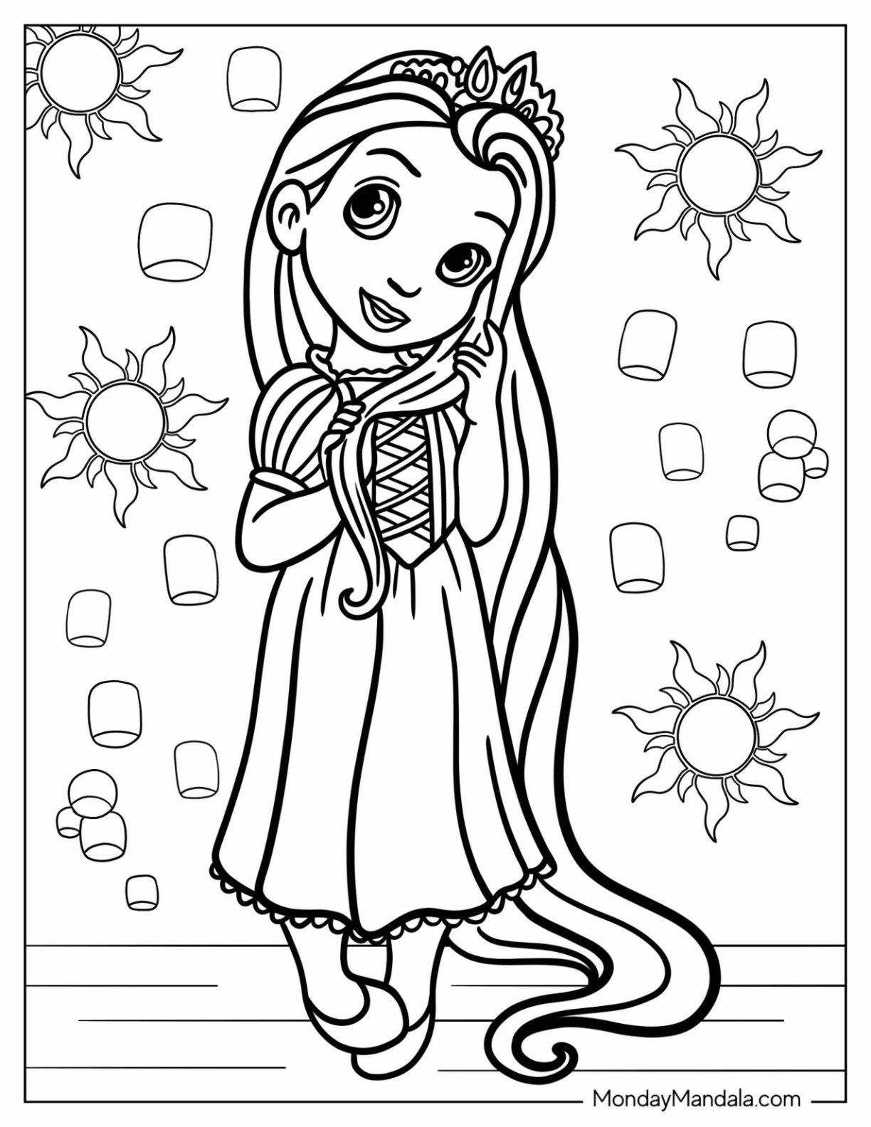 36 Disney Princess Coloring Pages Free PDF Printables 36 Disney Princess Coloring Pages Free PDF Printables