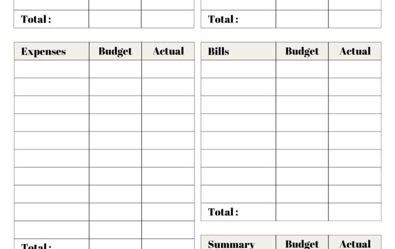 37 Budget Planners Trackers Cute Free Printables