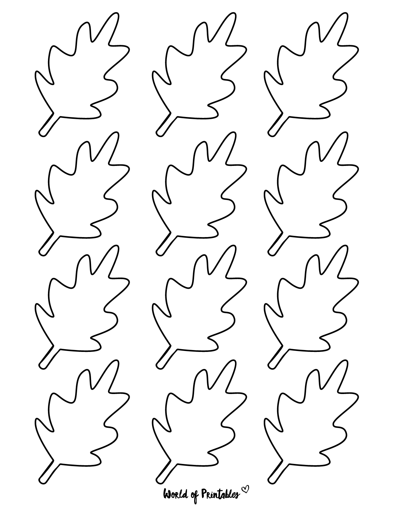 37 Printable Leaf Templates Outlines Shapes Free World Of Printables 37 Printable Leaf Templates Outlines Shapes Free World Of Printables
