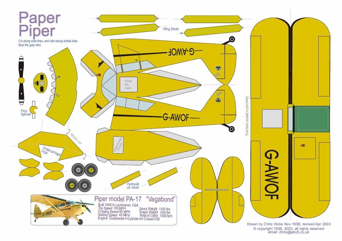printable paper airplane template