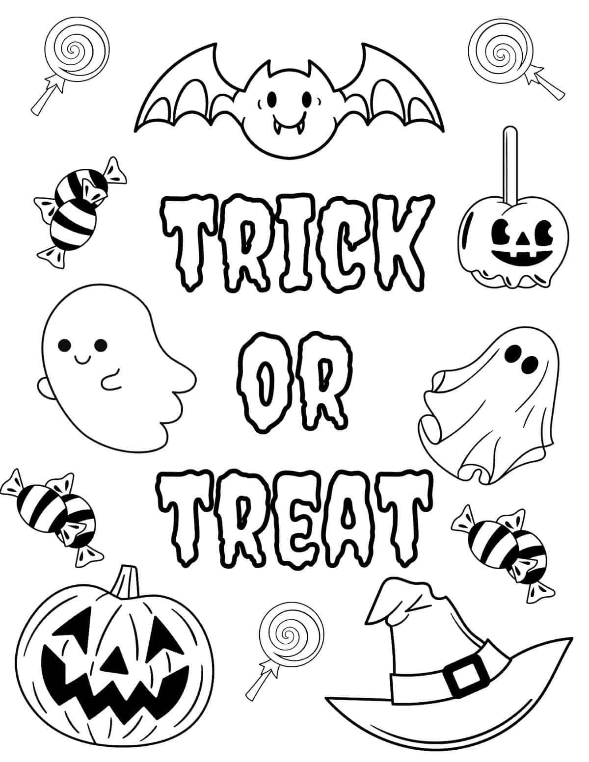printable halloween coloring sheets