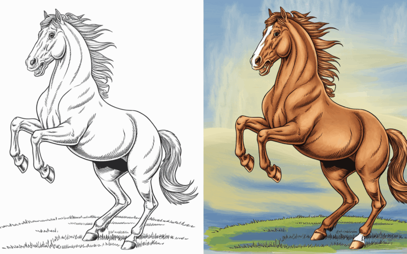 40 Free Printable Horse Coloring Pages