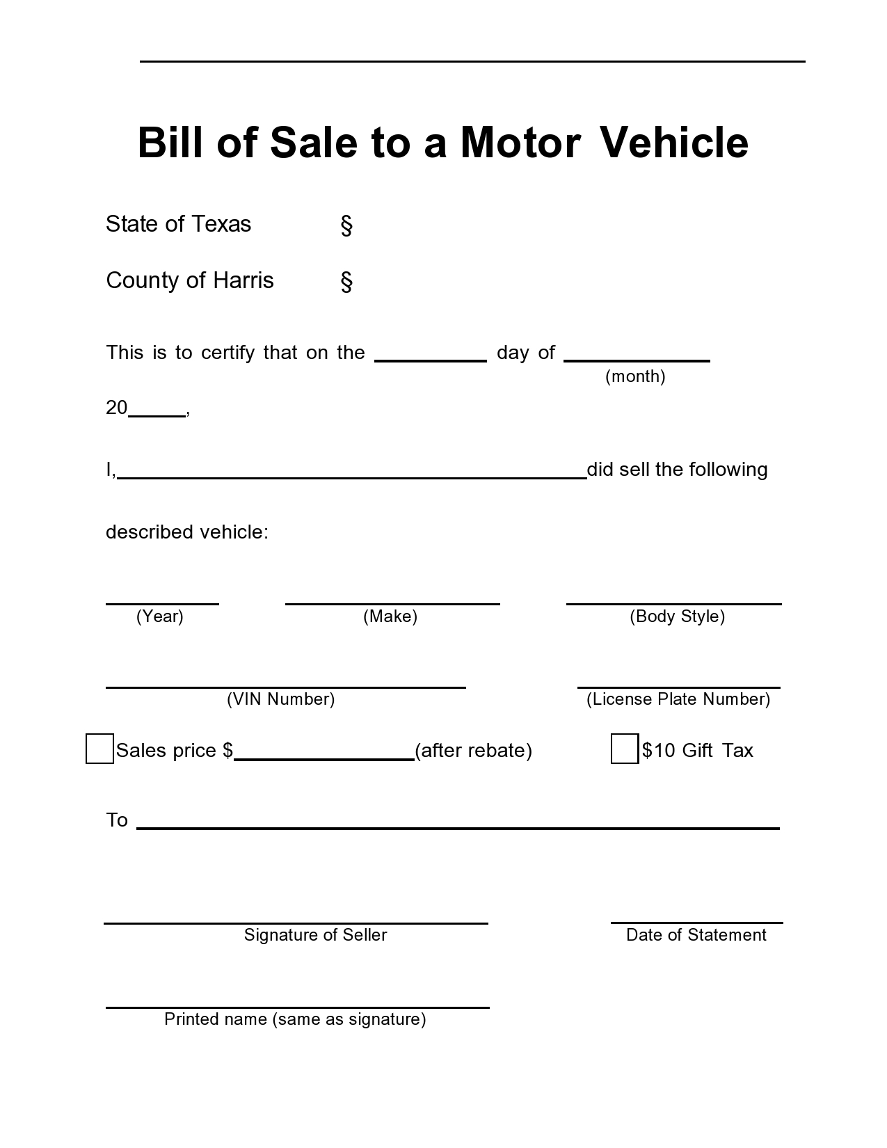 40 Printable Bill Of Sale For A Car Samples Word PDF 40 Printable Bill Of Sale For A Car Samples Word PDF