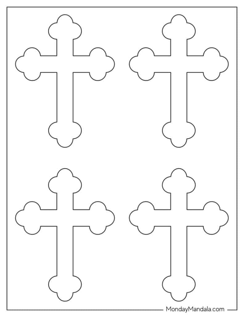 printable cross template