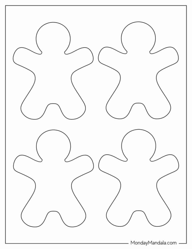 48 Gingerbread Man Templates Free PDF Printables 