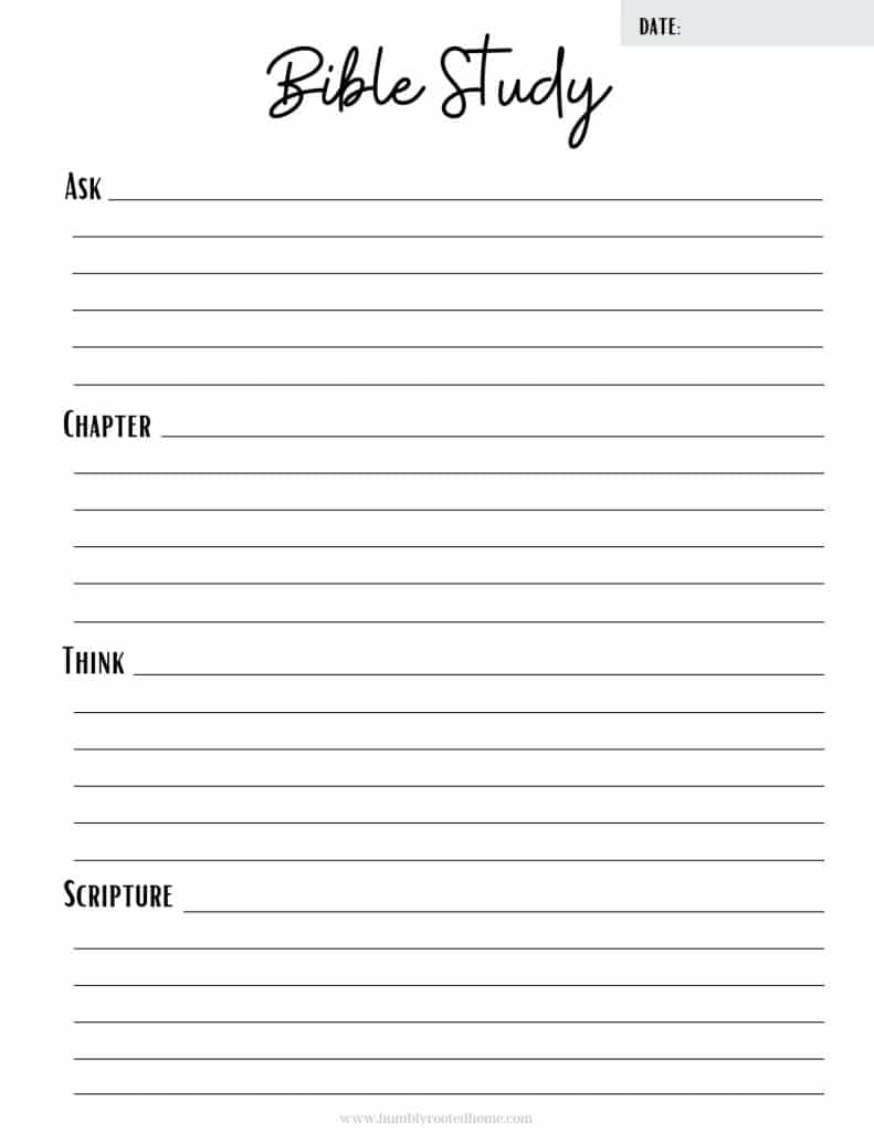 5 Free Printable Bible Study Worksheets For Christian Women 