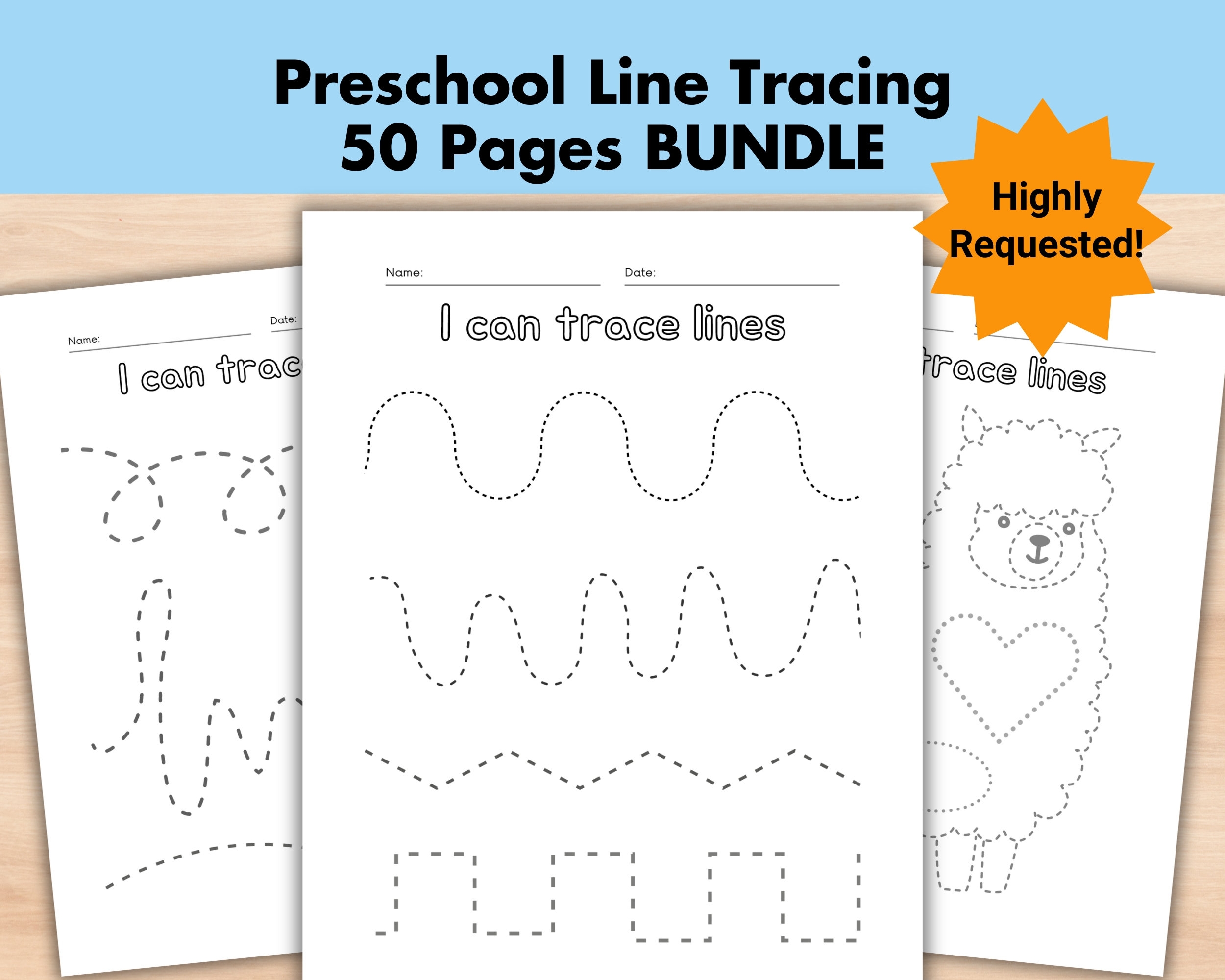 50 Preschool Line Tracing Worksheets Bundle Line Trace Page Printable Homeschool Busybook kindergarten Curriculum Learning pre Handwriting Etsy 50 Preschool Line Tracing Worksheets Bundle Line Trace Page Printable Homeschool Busybook kindergarten Curriculum Learning pre Handwriting Etsy