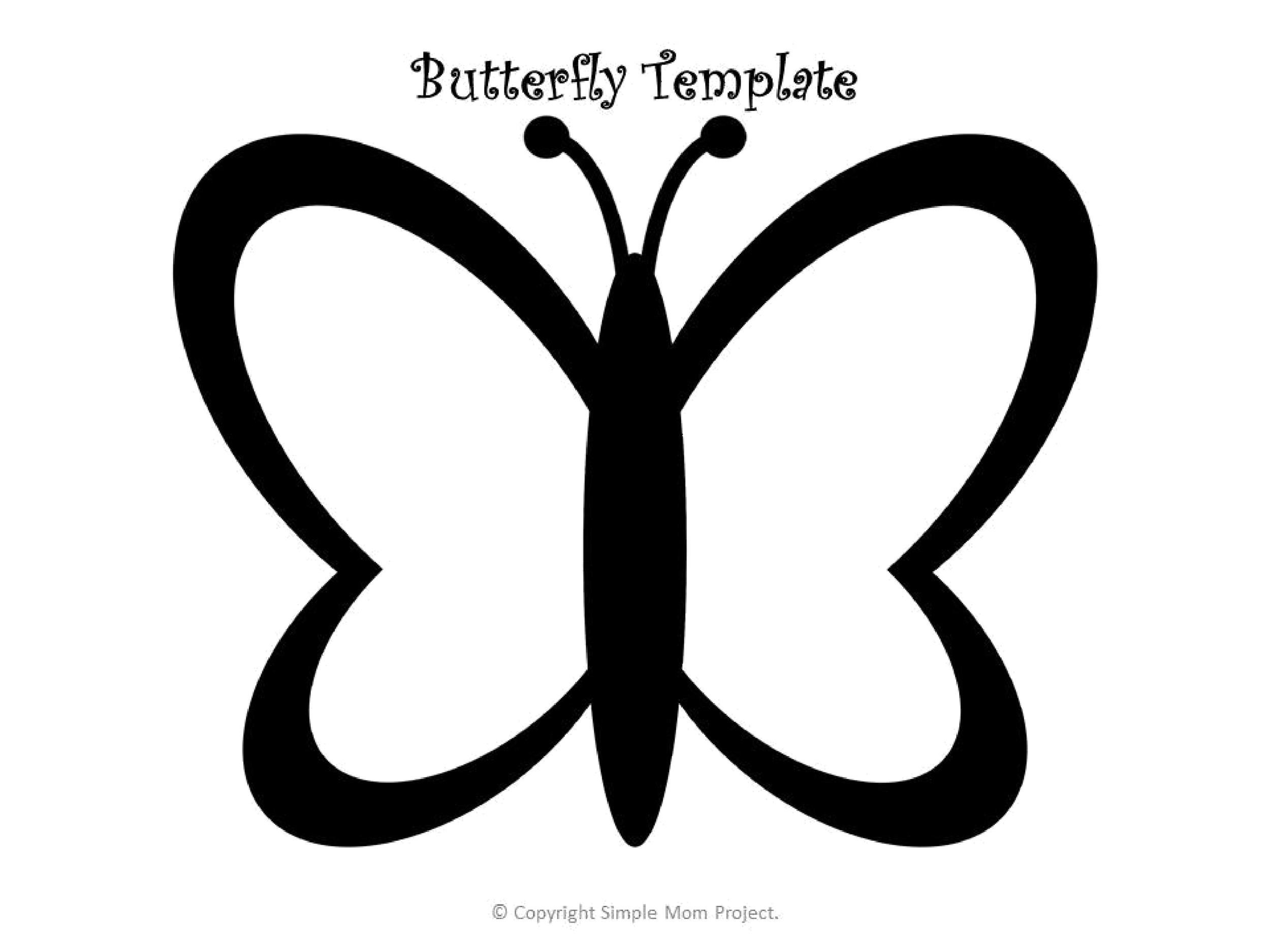 butterfly template free printable