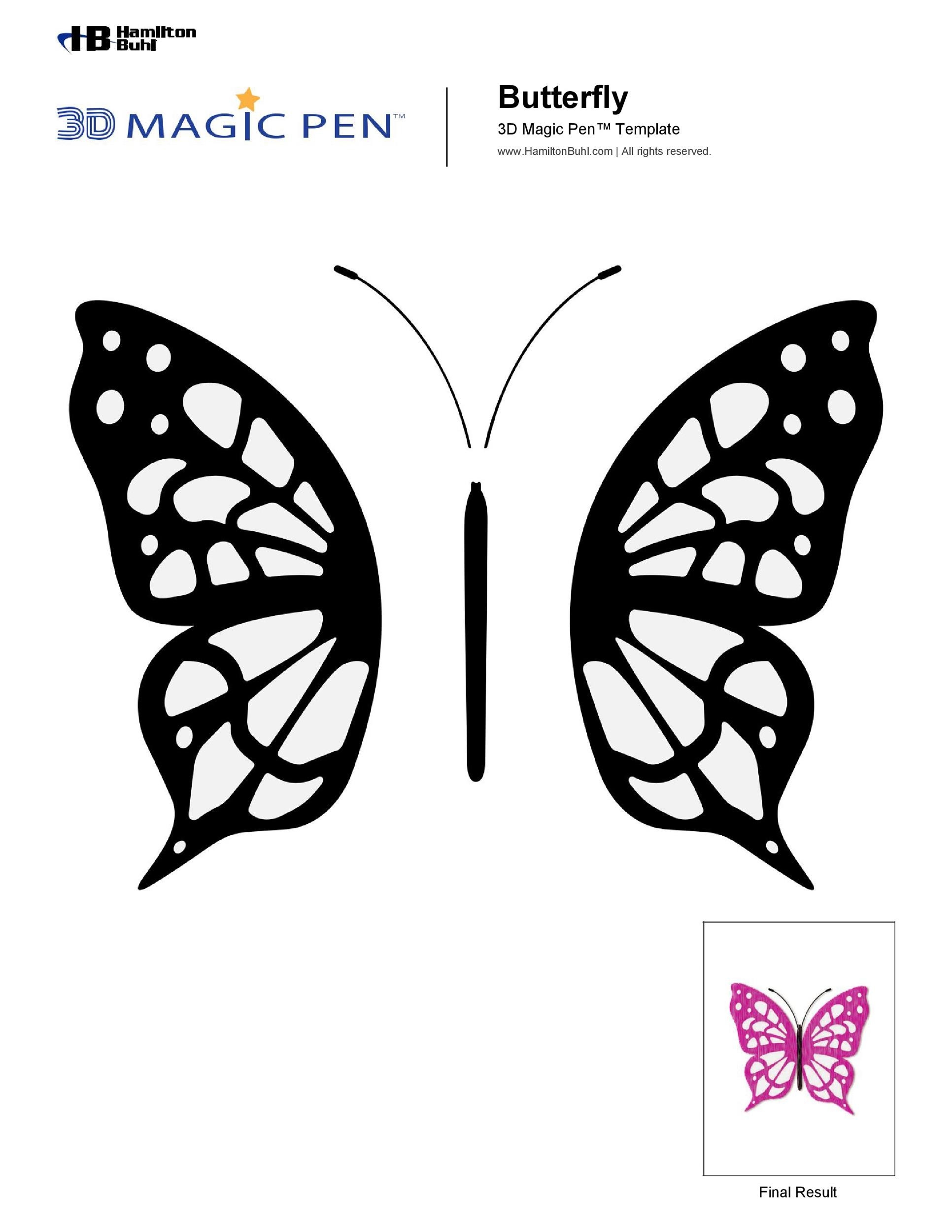 butterfly printable template free