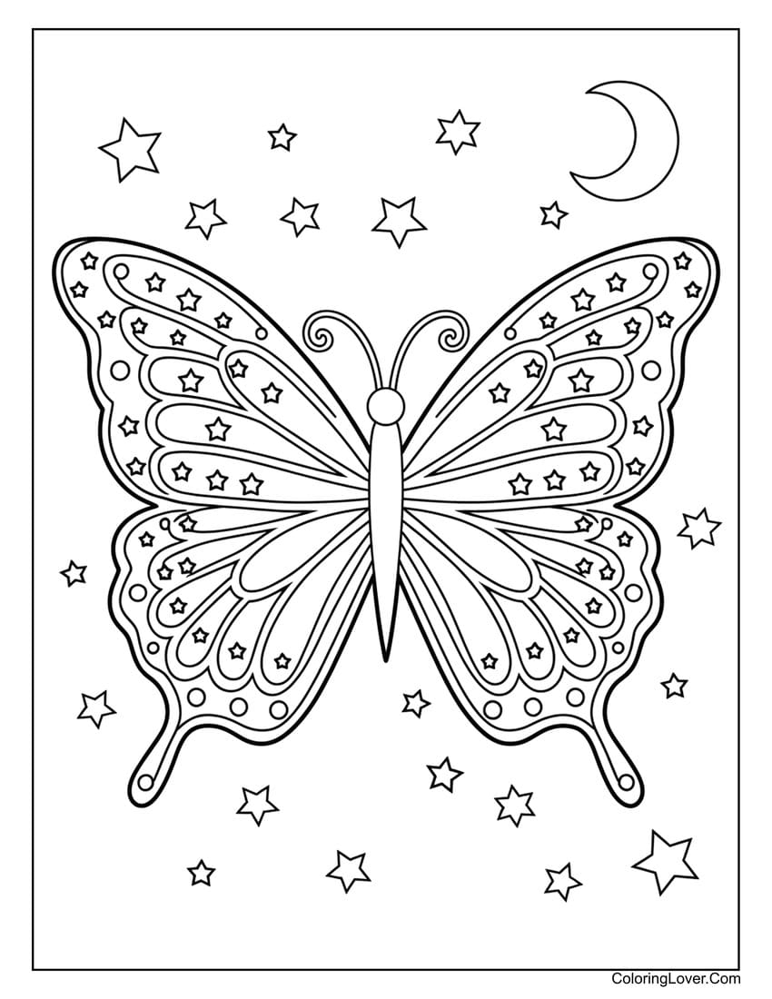 printable butterfly coloring sheets