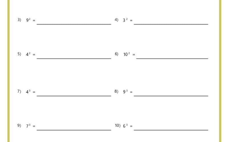 5th Grade Algebra Worksheets