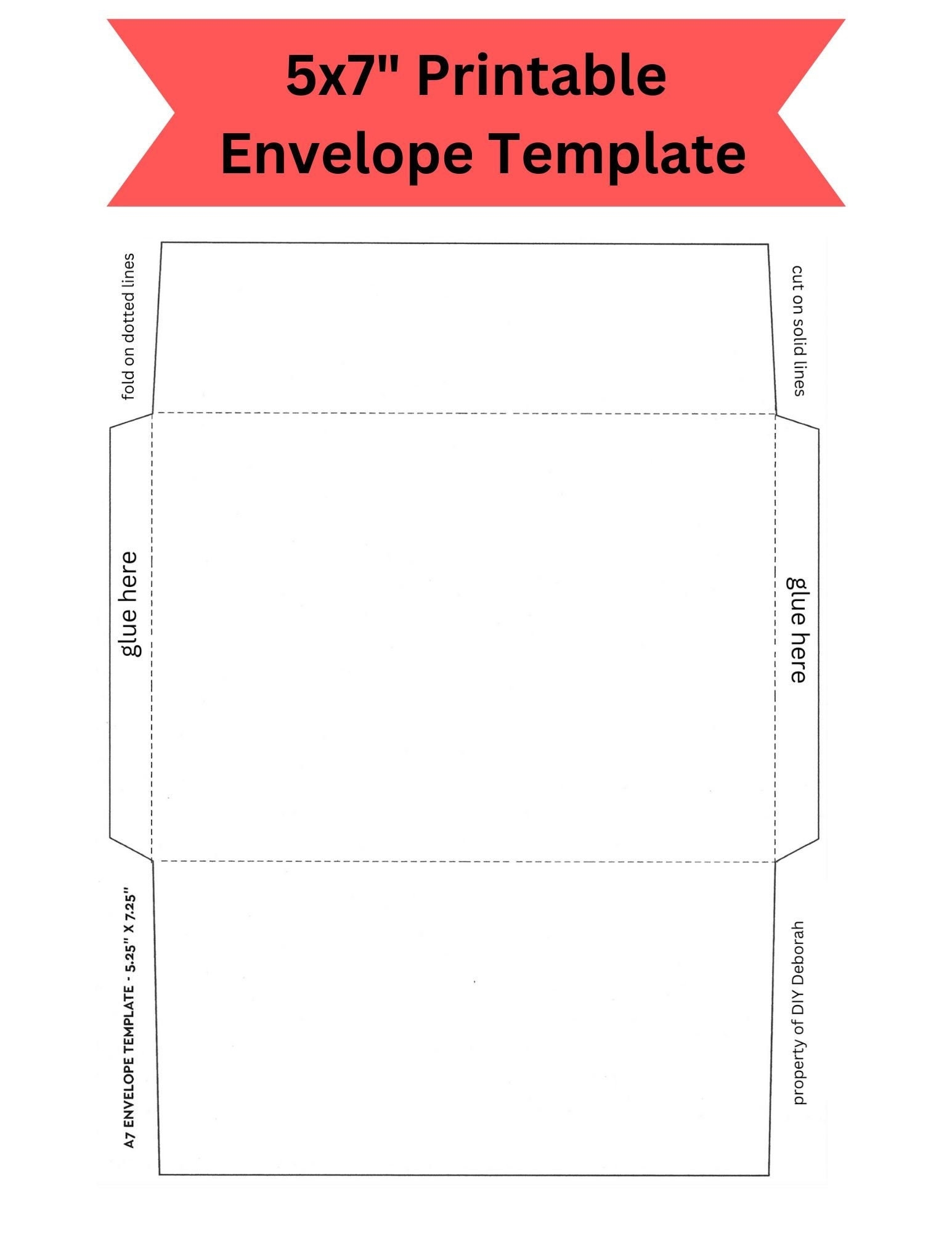 printable envelope template