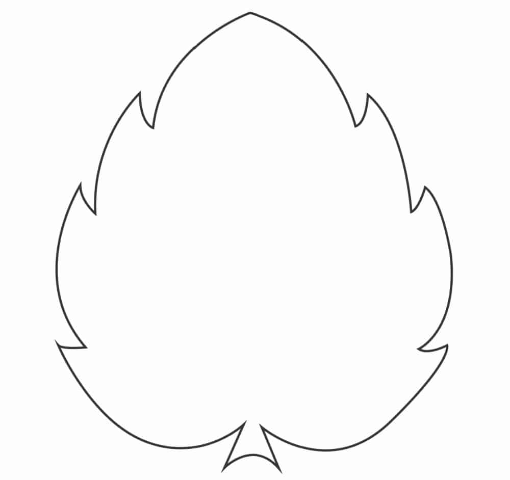 leaf printable template