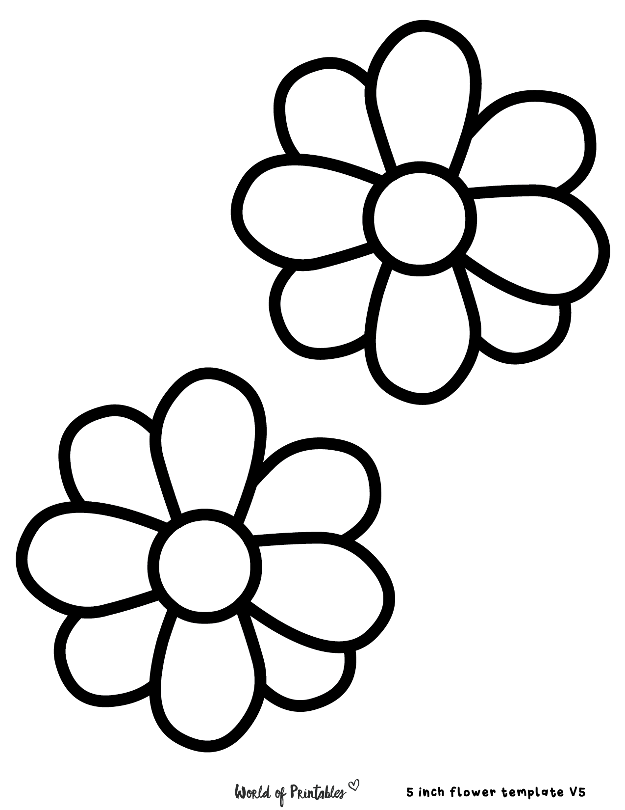 flower printables free template