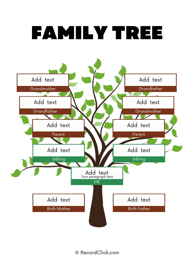 61 Free Family Tree Templates Printable Downloadable Editable 61 Free Family Tree Templates Printable Downloadable Editable