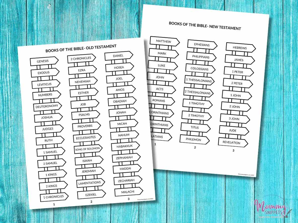 66 Books Of The Bible Printable A Books Of The Bible Craft Game