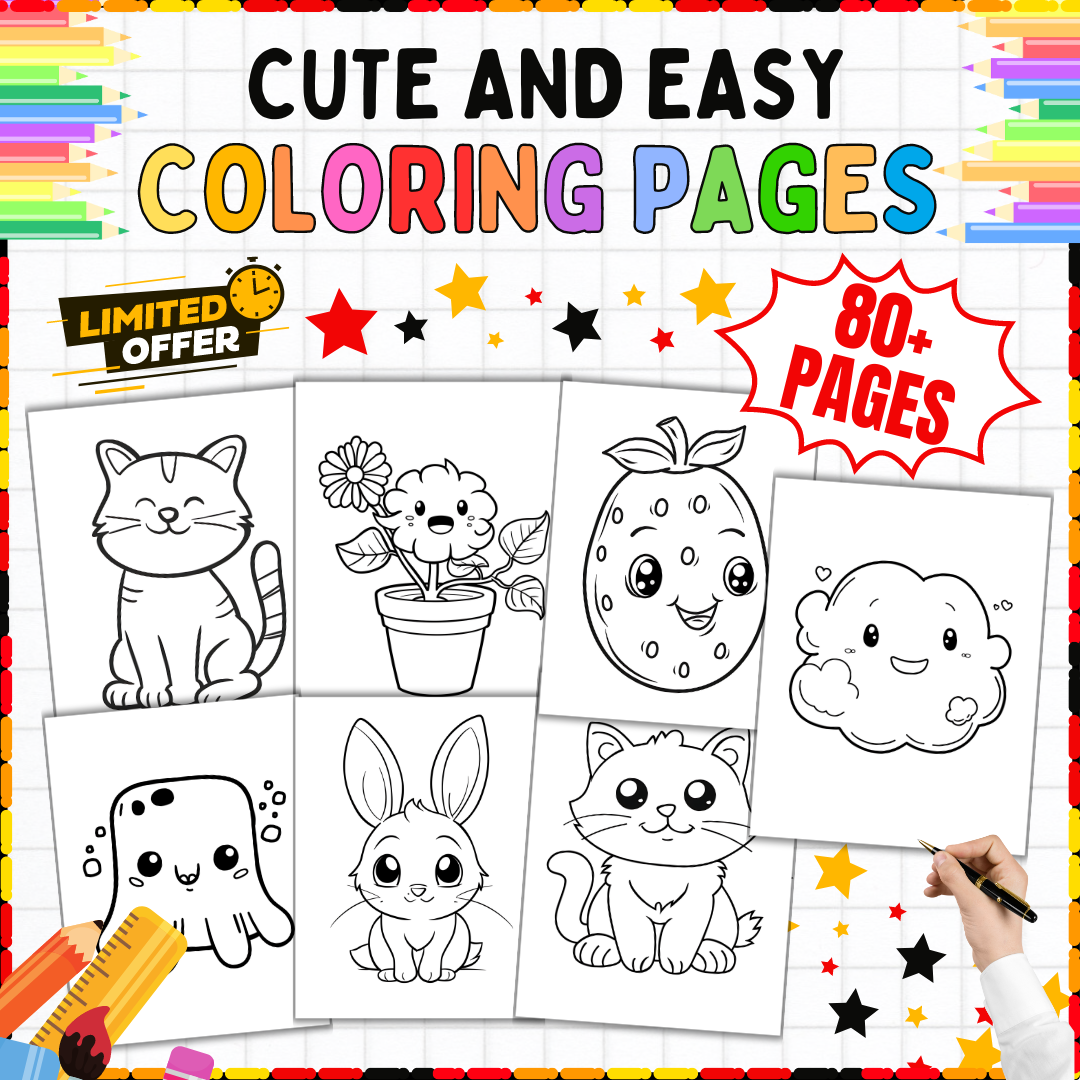 80 Printable Easy Coloring Pages Simple Coloring Sheets For Grades K 3 Made By Teachers